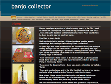 Tablet Screenshot of banjocollector.com